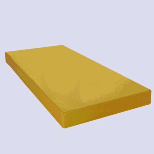 Materac do leżakowania 120x60x10 cm | Żółty