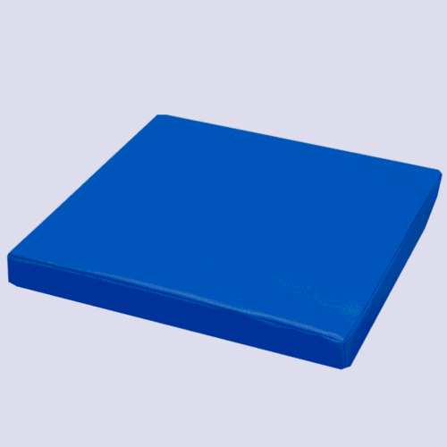 Poduszka piankowa - siedzisko,  pufa do siedzenia 60x60x6 cm | Niebieska