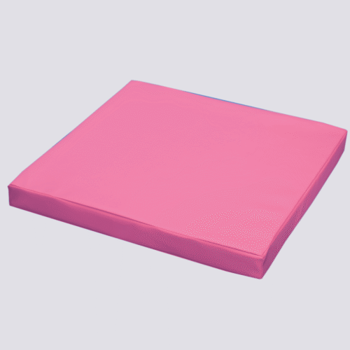 Poduszka piankowa - siedzisko,  pufa do siedzenia 60x60x6 cm | Różowa