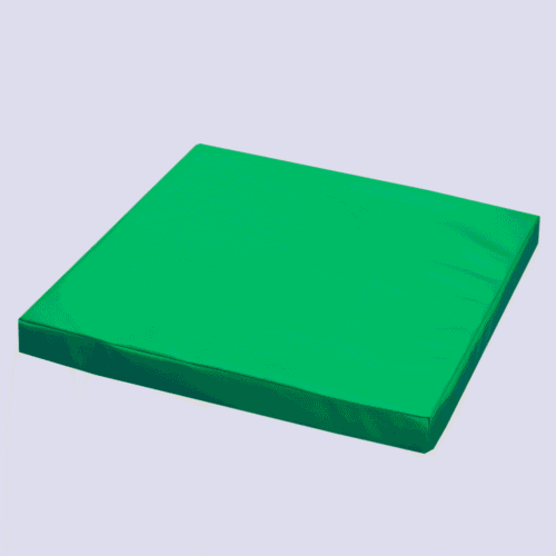 Poduszka piankowa - siedzisko,  pufa do siedzenia 60x60x6 cm | Zielona